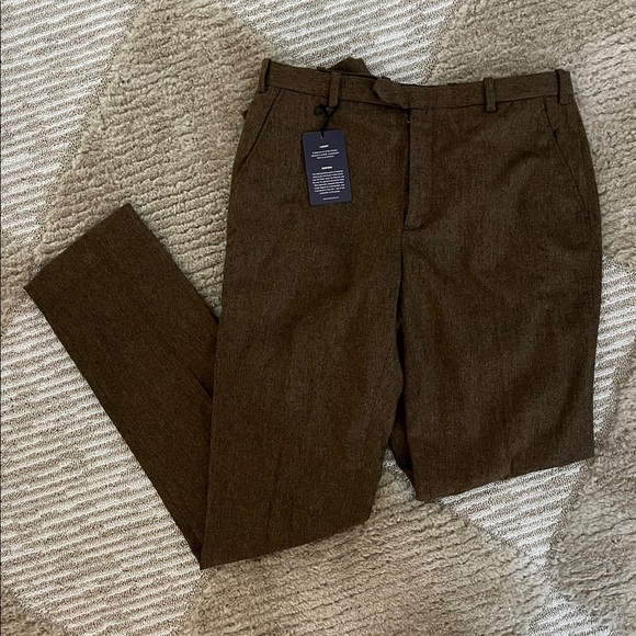 Rust Herringbone Tweed Vest and Pants - Picture 9 of 12